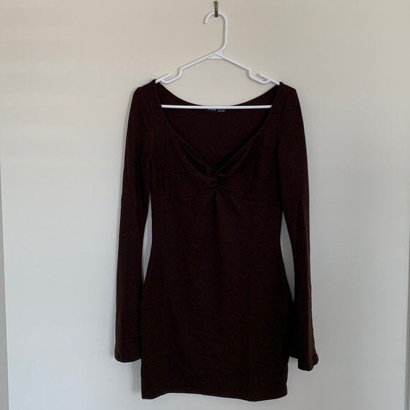 SHEIN Brown Bodycon Dress - Picture 2 of 3